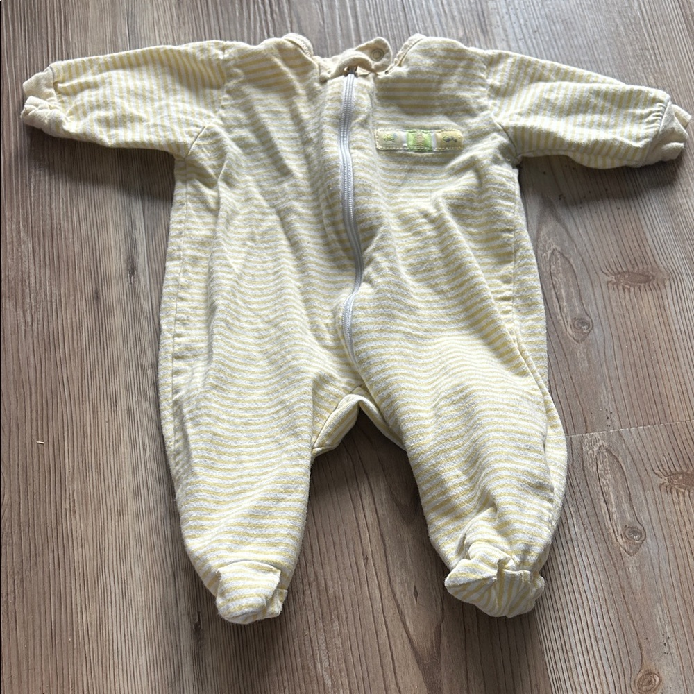 Cozy Cream Striped Kids One Piece